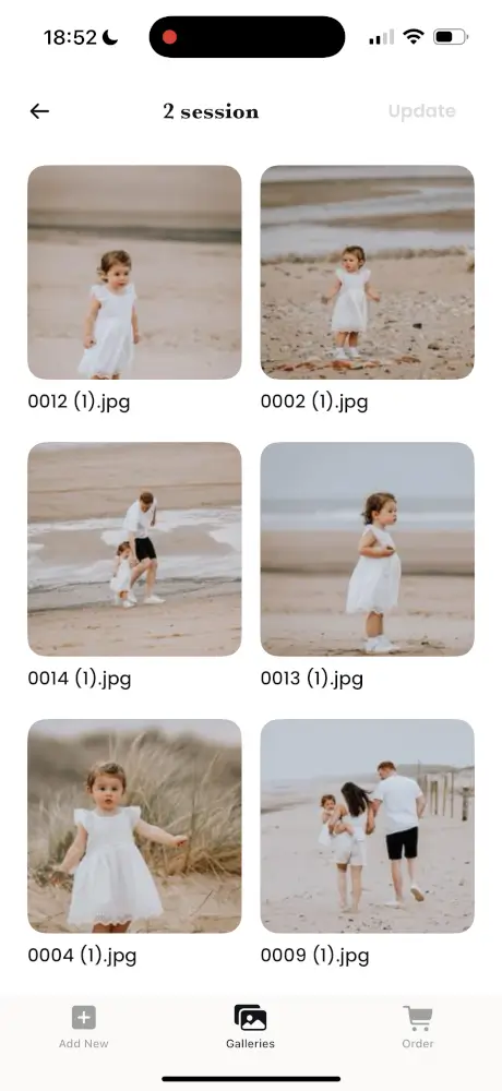 Safe Frame client gallery app