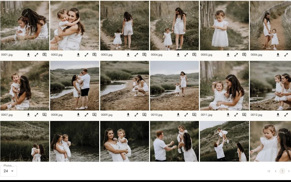 Safe Frame photographer dashboard